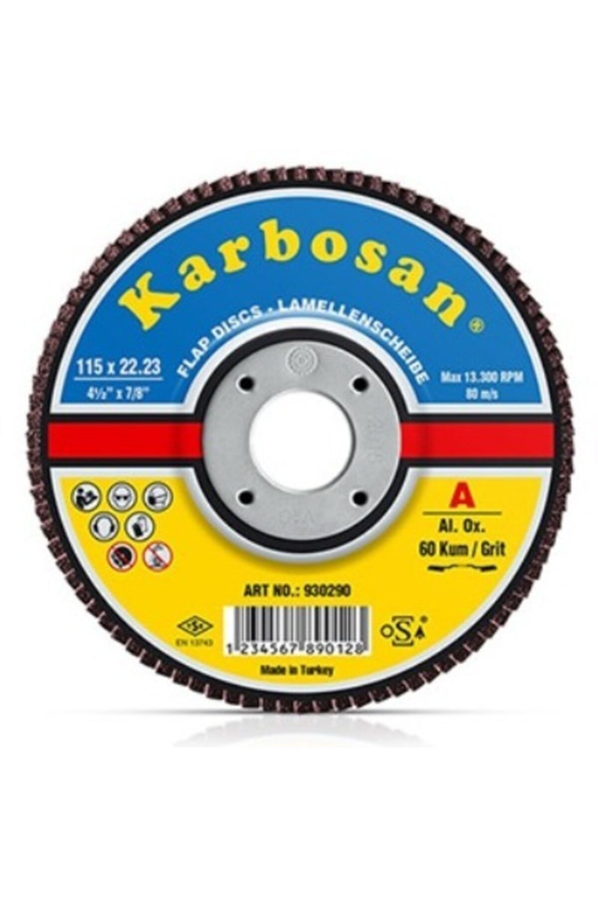 115 MM KONİK NK 40 KUM FLAPDİSK KARBOSAN 10 ADET (982970)