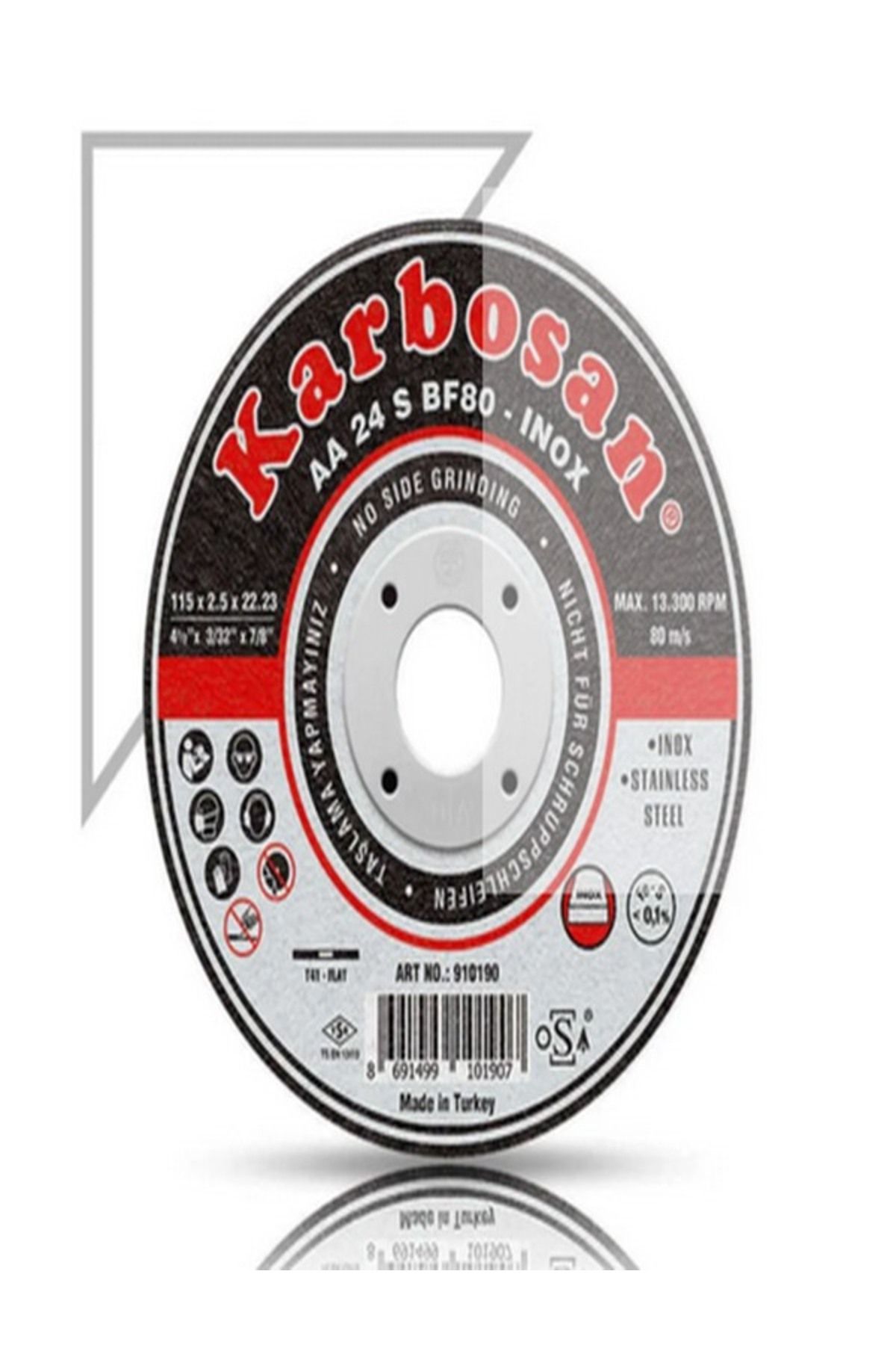 180X1.9 INOX KESME TAŞI KARBOSAN (910420) 25 Lİ