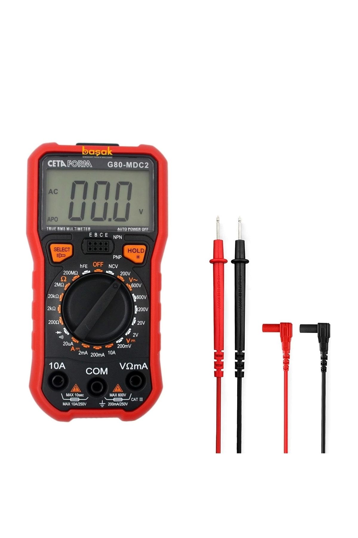CETA G80-MDC2 DİJİTAL MULTİMETRE (DC AKIM-MANUEL SINIFLANDIRMA)